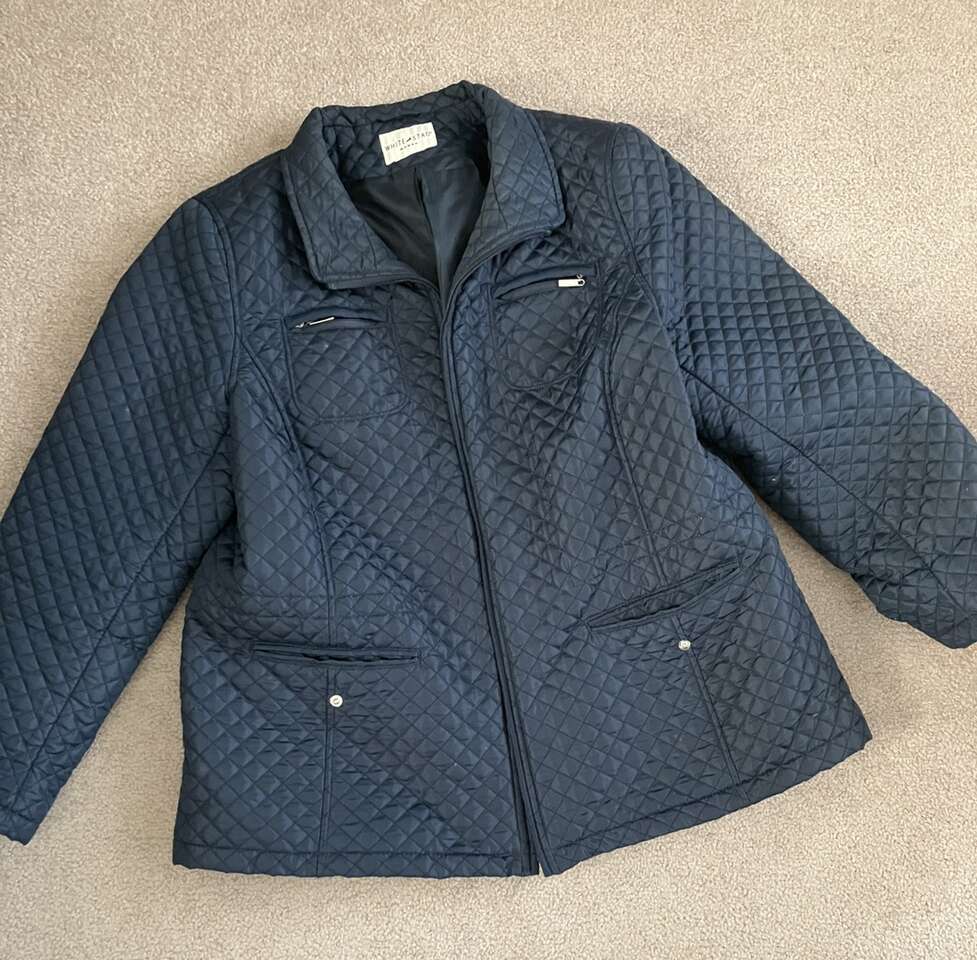 Women’s Navy Blue Quilted Jacket XL or 1X