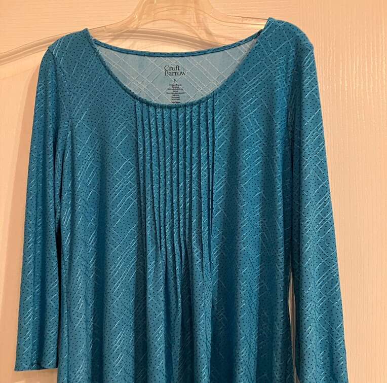 Croft and Barrow Pleated Blouse/shirt