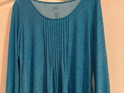 Croft and Barrow Pleated Blouse/shirt