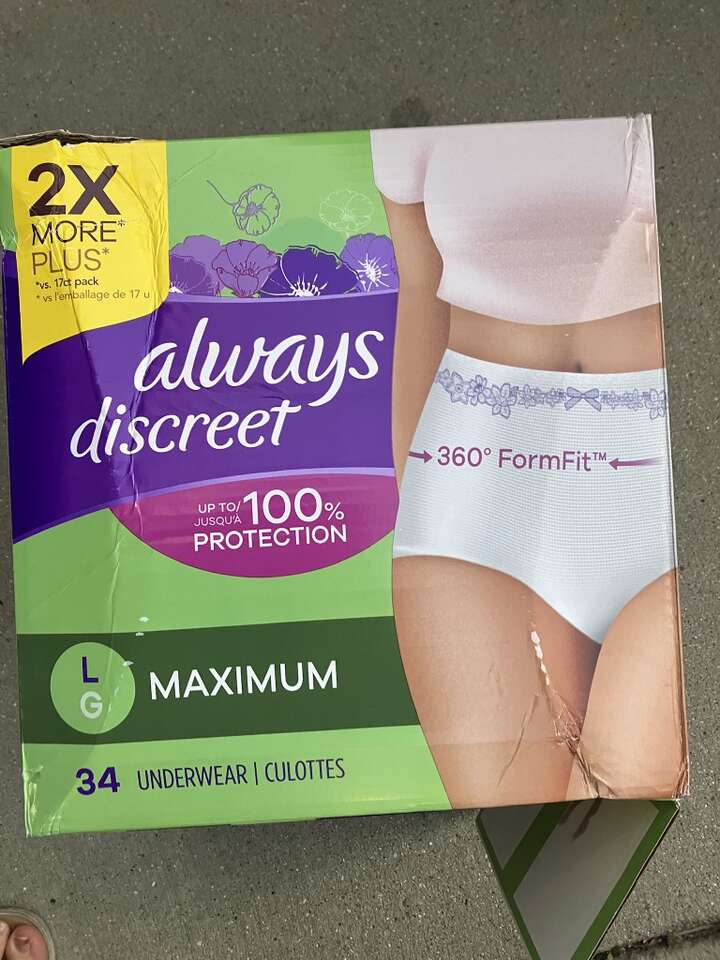 Always Discreet Maximum Size L        34 Count