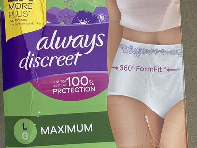 Always Discreet Maximum Size L 34 Count
