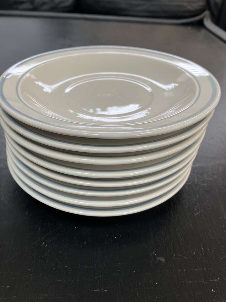 8 Stoneware Saucer Plates