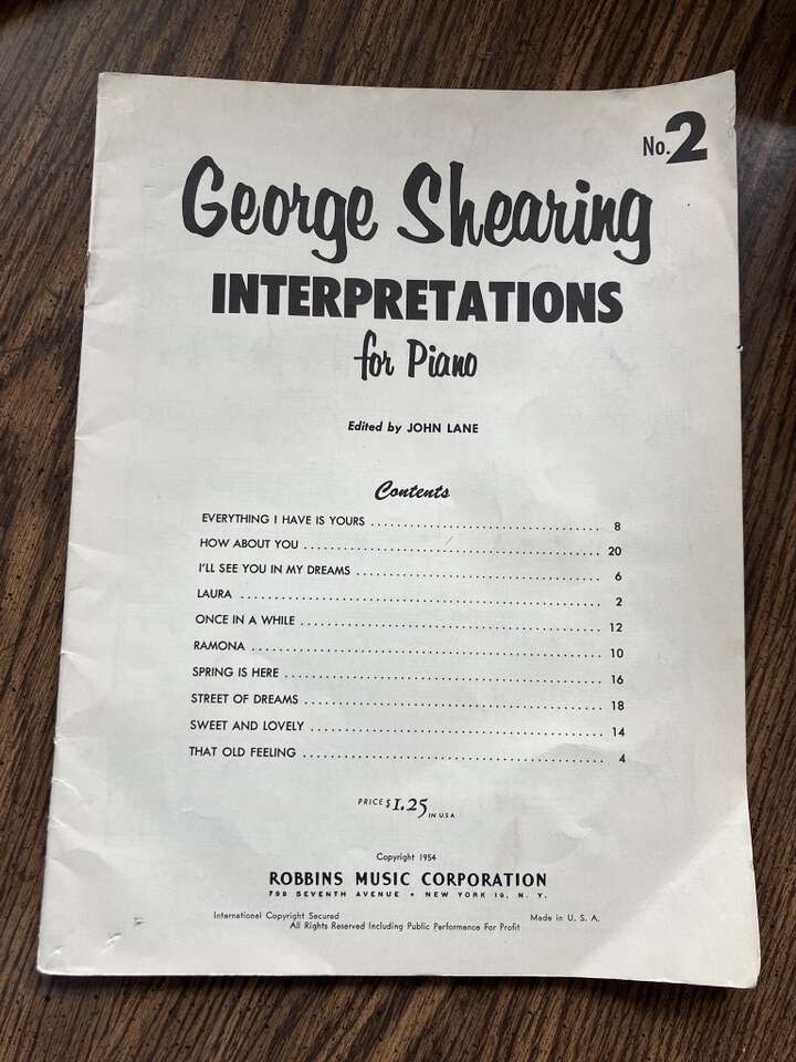 George Shearing Piano Music books
