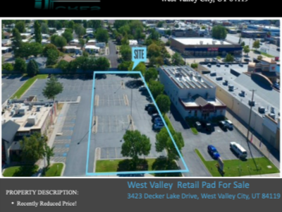 Land For Sale: 3423 Decker Lake Drive, West Valley City, UT