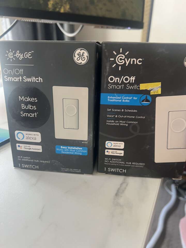 GE CYNC Smart light switches (2)