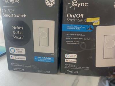 GE CYNC Smart light switches (2)