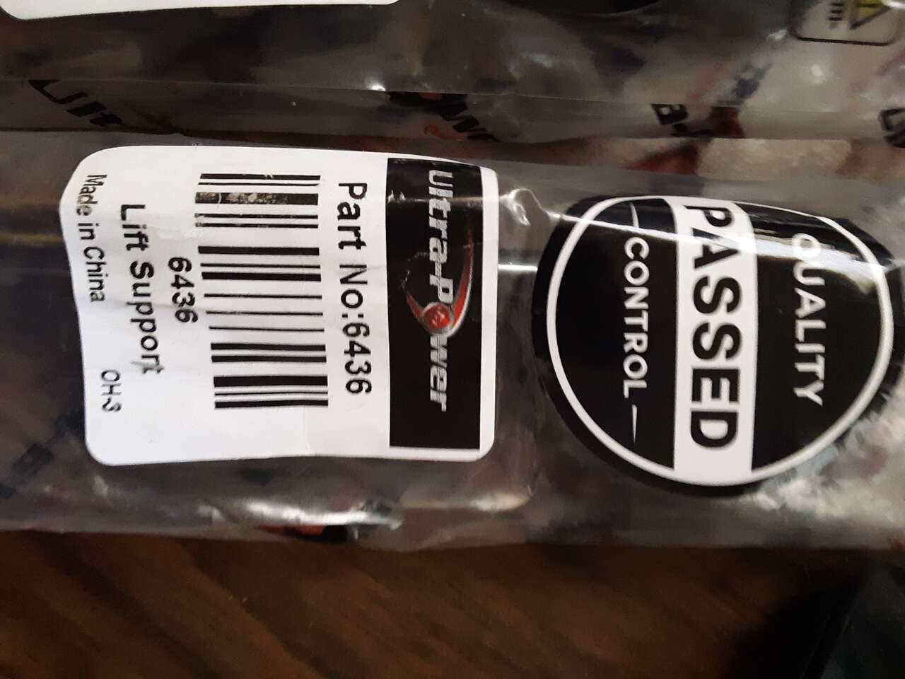 Trunk (or Hood) Lift Shock 6436