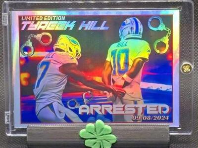 Tyreek Hill Custom Card Arrested