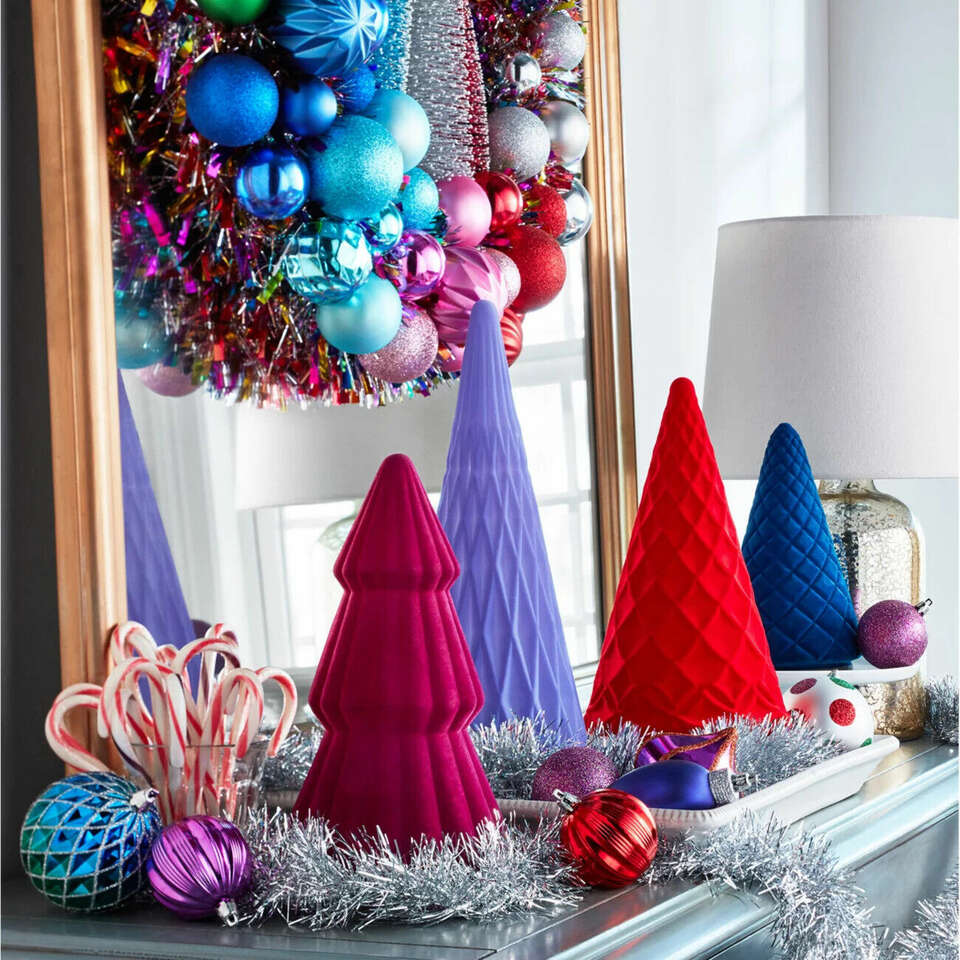 Member's Mark Prelit 4 Flocket Glass Tree Decor, New in box