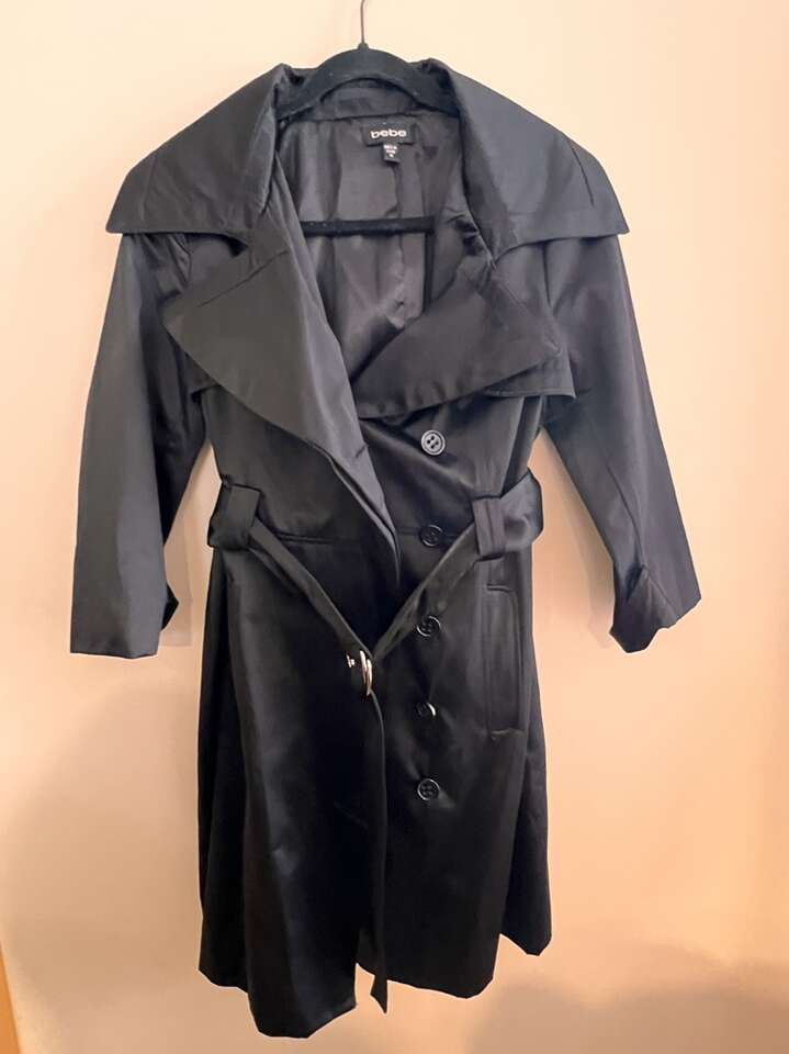 Bebe Trench Coat Womens Size Medium