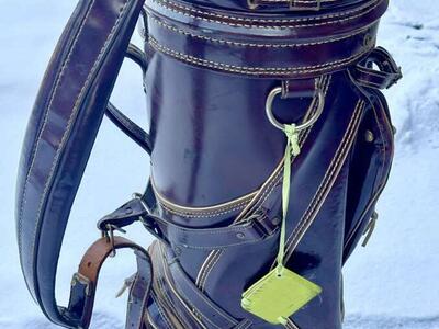 Titleist Vintage Men's Large Leather Cart Bag