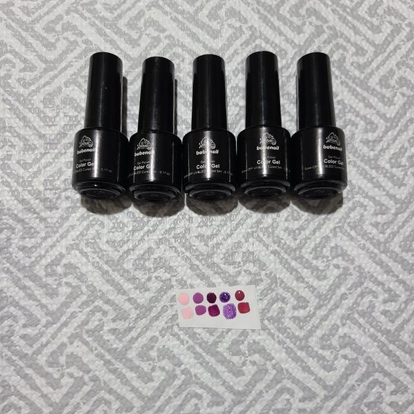 Gel Nailpolish Set UV/LED Acrylic Soakoff New