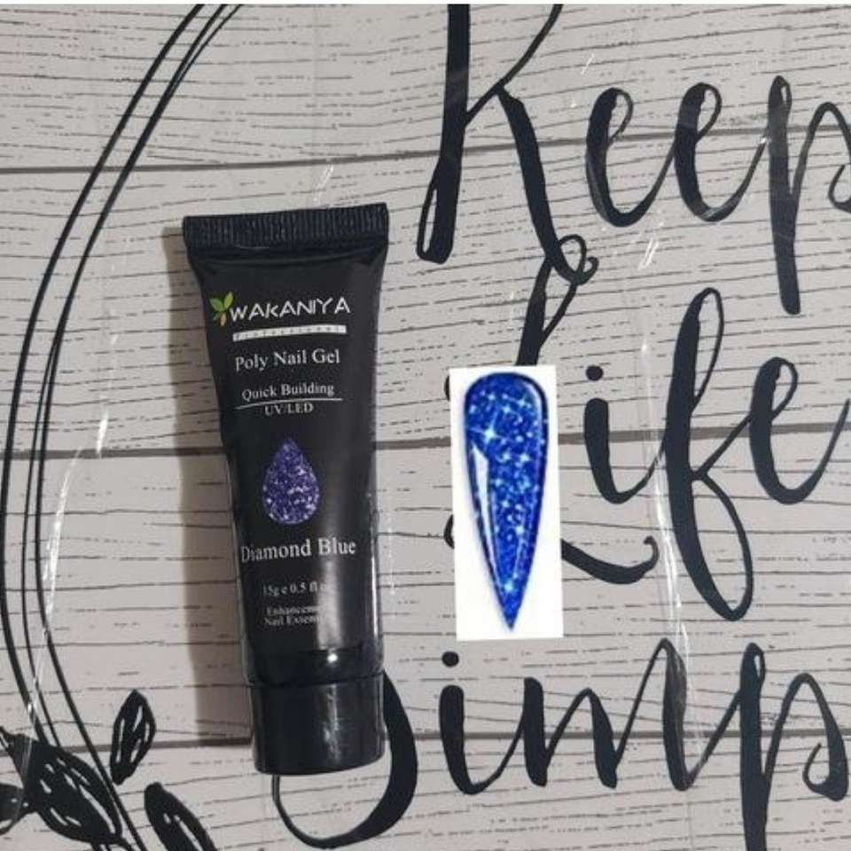 Polygel Nail Glue Nail Extension Diamond Blue New