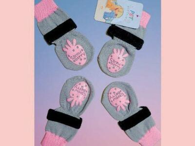 Dog Socks With Velcro Medium New