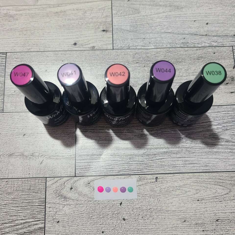 Gel Nailpolish Set UV/LED Soakoff New Pastel