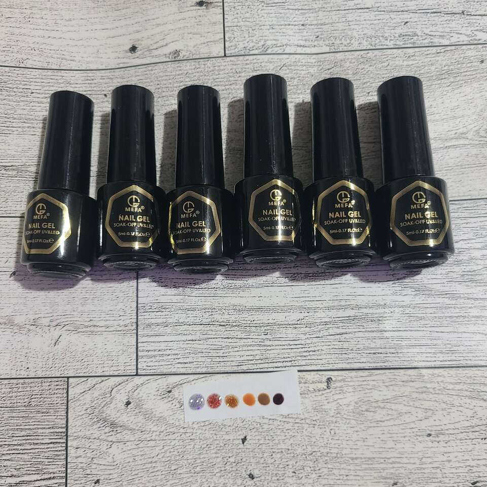 Mefa Gel Nail Polish Bundle UV/LED Soakoff New