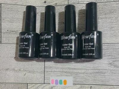 Gel Nail Polish Set UV/LED Soakoff New Pastel