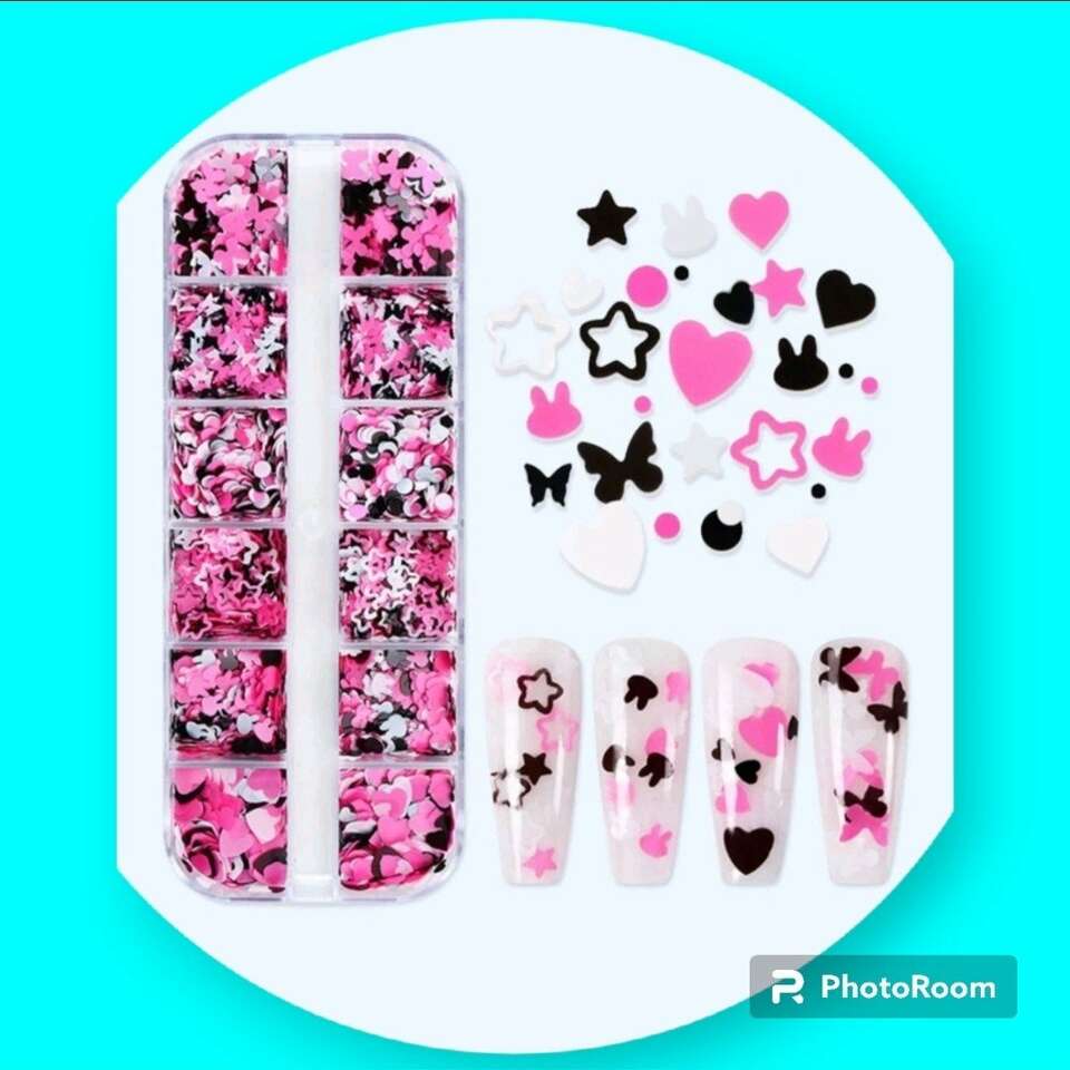 Nail Art Sequins Rhinestones New