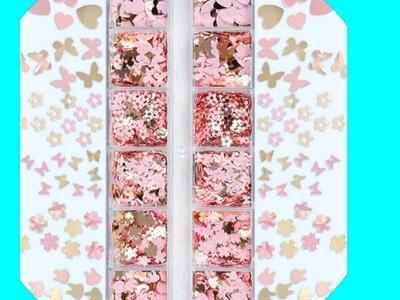 Nail Art Sequins Rhinestones New