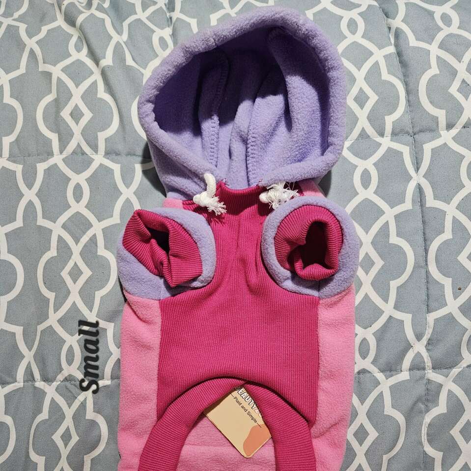 Dog Or Puppy Hooded Sweater Small New