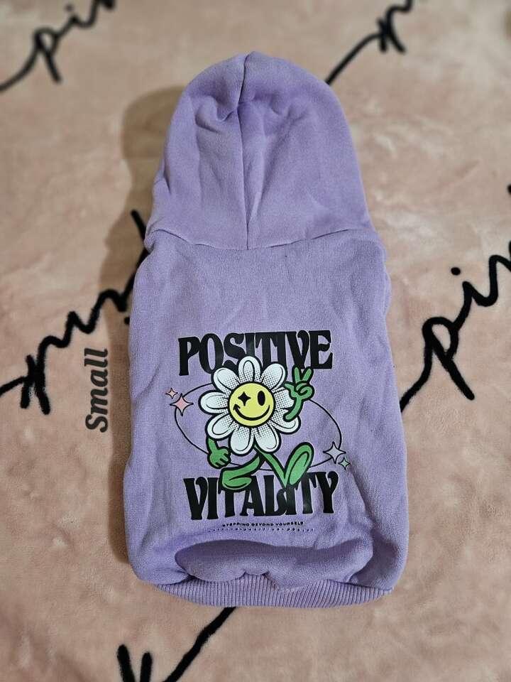 Dog Or Puppy Hooded Sweater Sweatshirt Small New