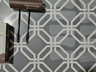 Natural Brown Eyebrow Stamper Kit Stencils New