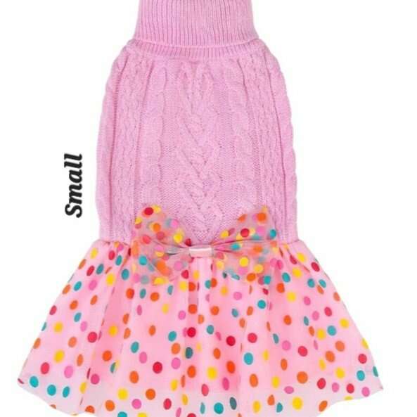 Dog Or Puppy Sweater Dress New Small