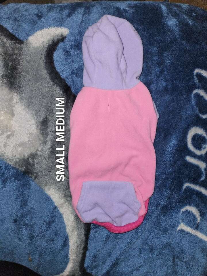 Dog Hooded Sweater Sweatshirt New Small Medium