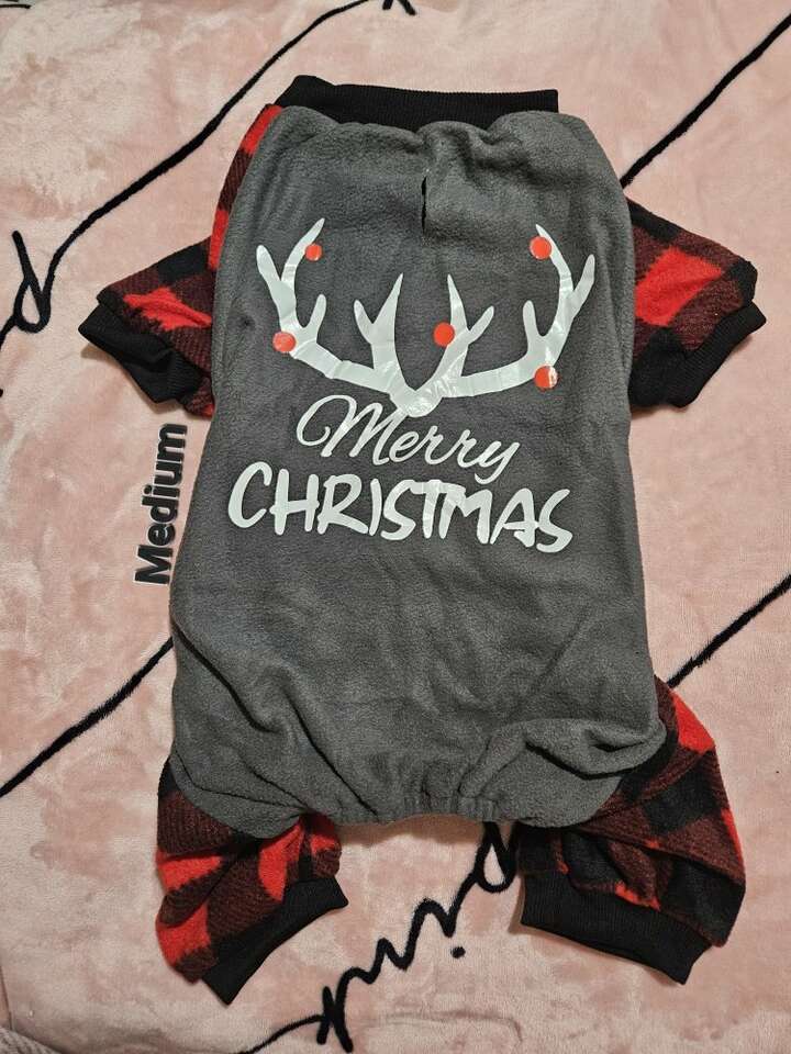 Dog Or Puppy Christmas Outfit Pajamas New Medium