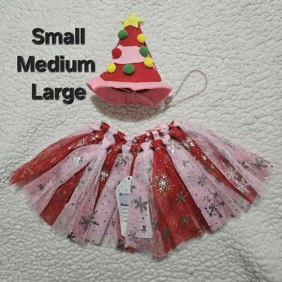 Dog Or Puppy Christmas Outfit Costume New