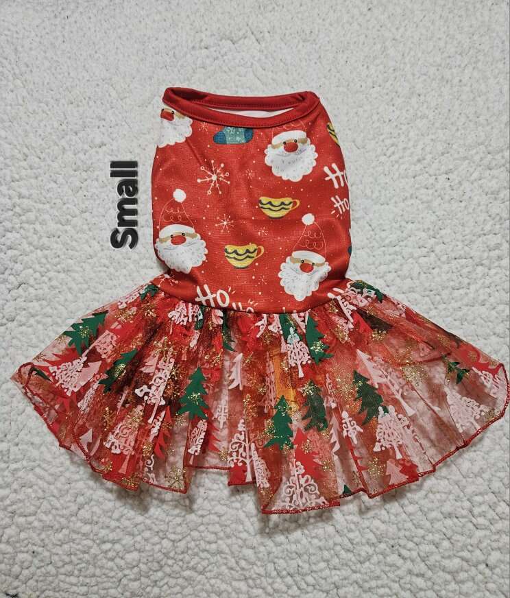 Dog Or Puppy Christmas Dress New Small