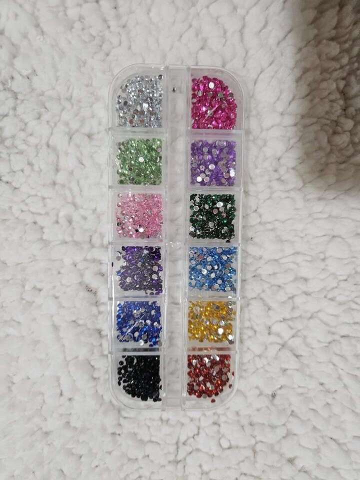 Nail Art Rhinestones Sequins New