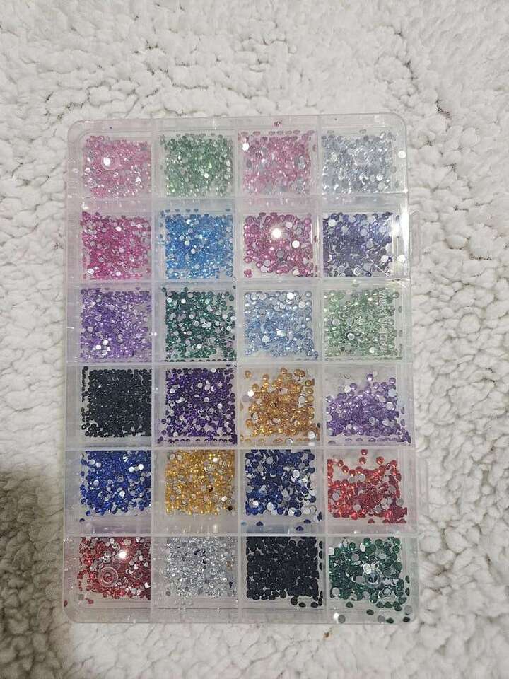 Nail Art Sequins Rhinestones New