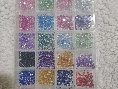 Nail Art Sequins Rhinestones New
