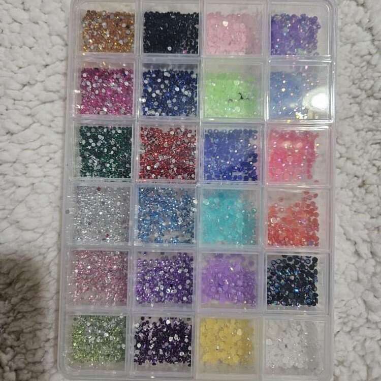 Nail Art Sequins Rhinestones New