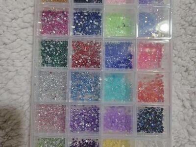 Nail Art Sequins Rhinestones New