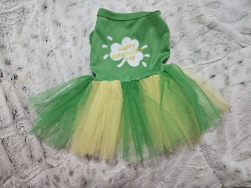 St Patrick's Day Dress New Small Dog or Puppy