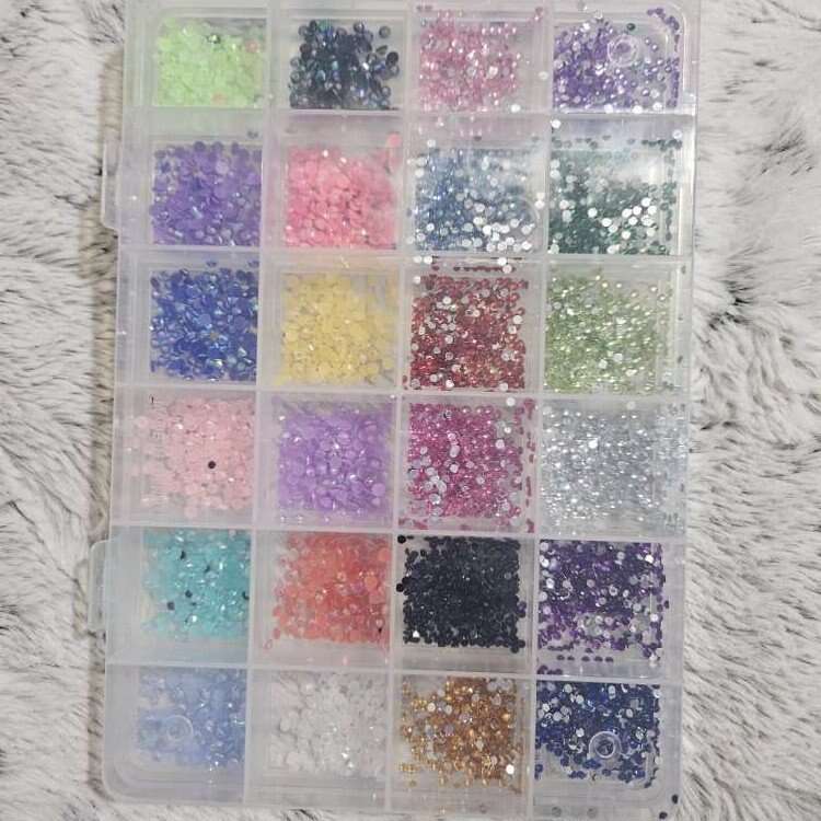 Nail Art Sequins Rhinestones New