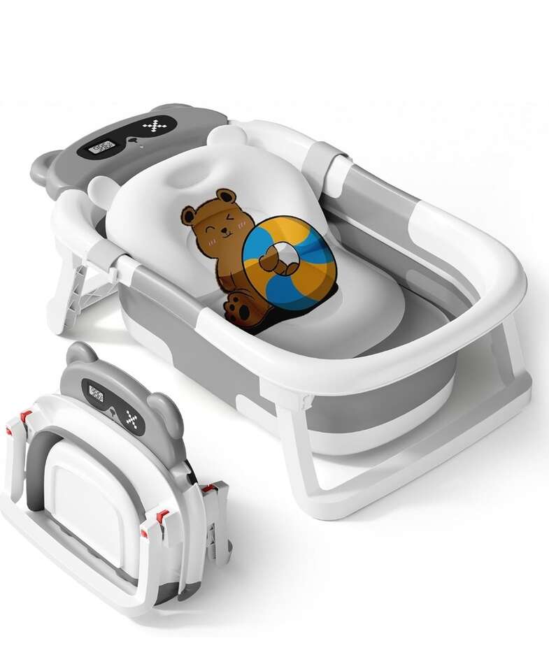 Collapsible Bathtub for Newborn to Toddler