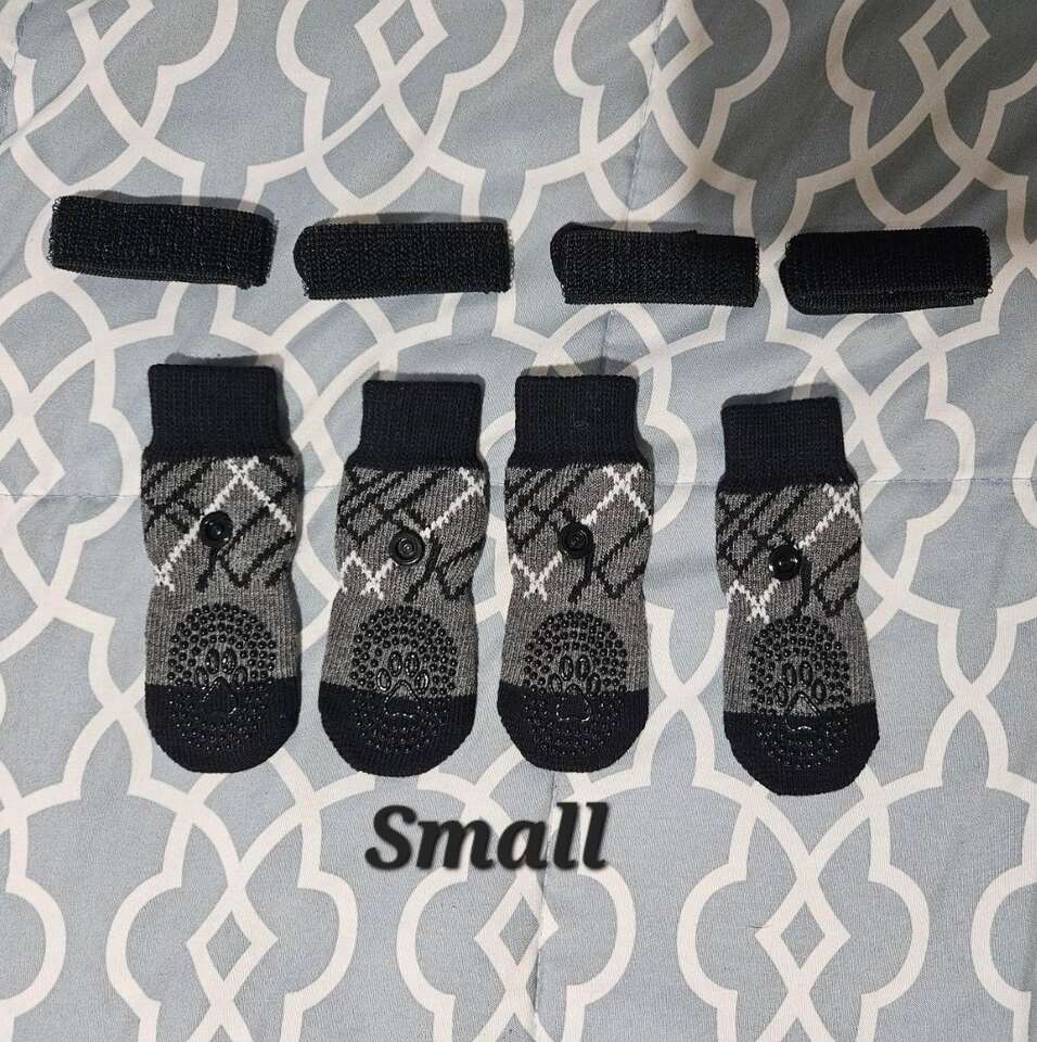 Dog Or Puppy Socks Booties with Velcro Small New
