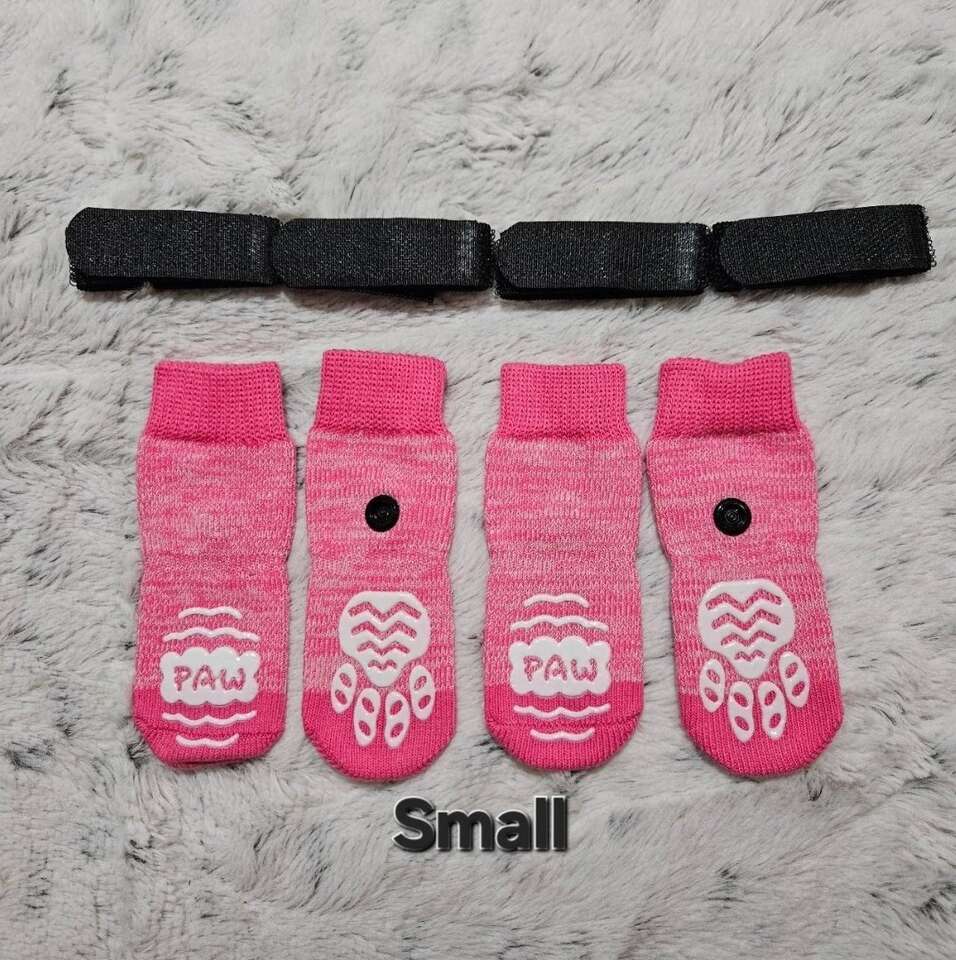 Dog Or Puppy Socks Booties with Velcro Small New