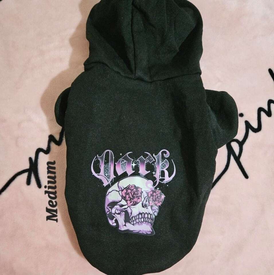 Dog Or Puppy Hooded Sweater Sweatshirt Medium New