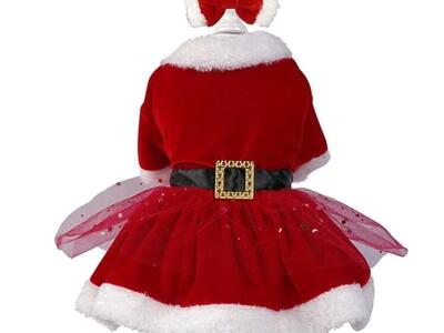 Small Dog or puppy Christmas Dress New