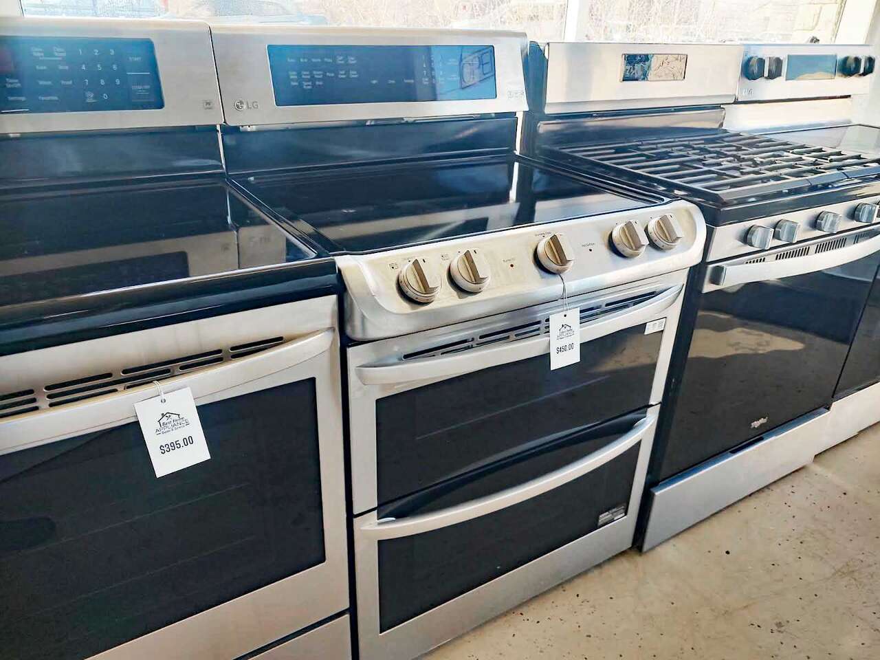 Stainless Double-Oven Glass-Top Range w/Warranty