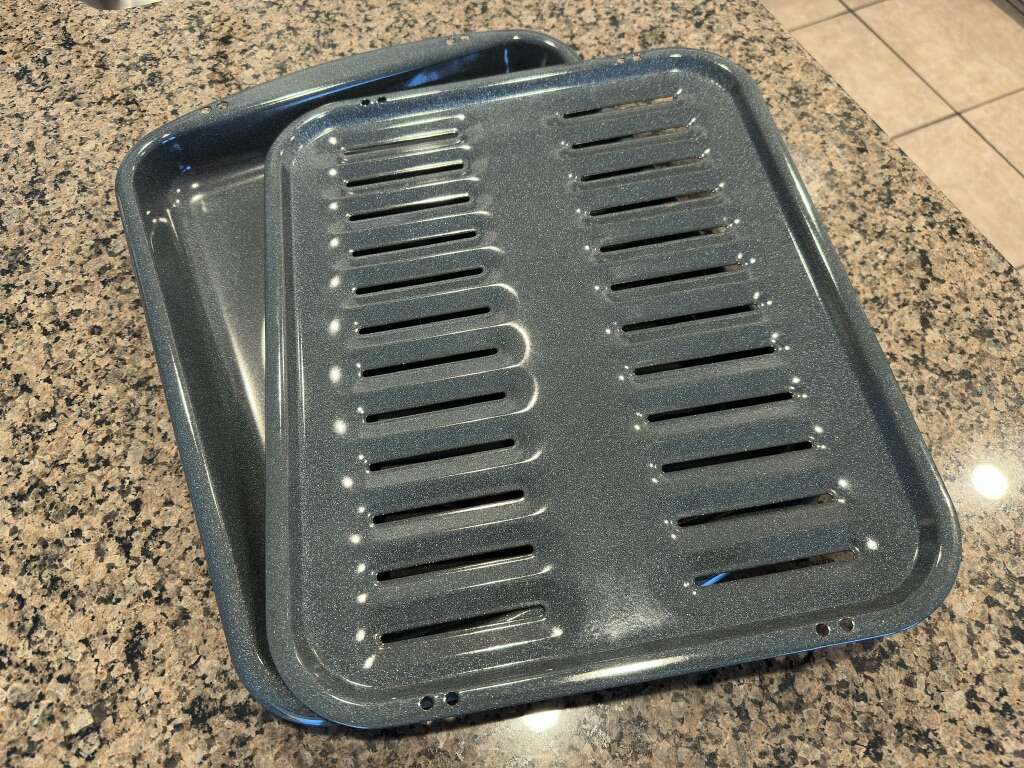 Broiler Pan for Oven Nonstick Porcelain Coated