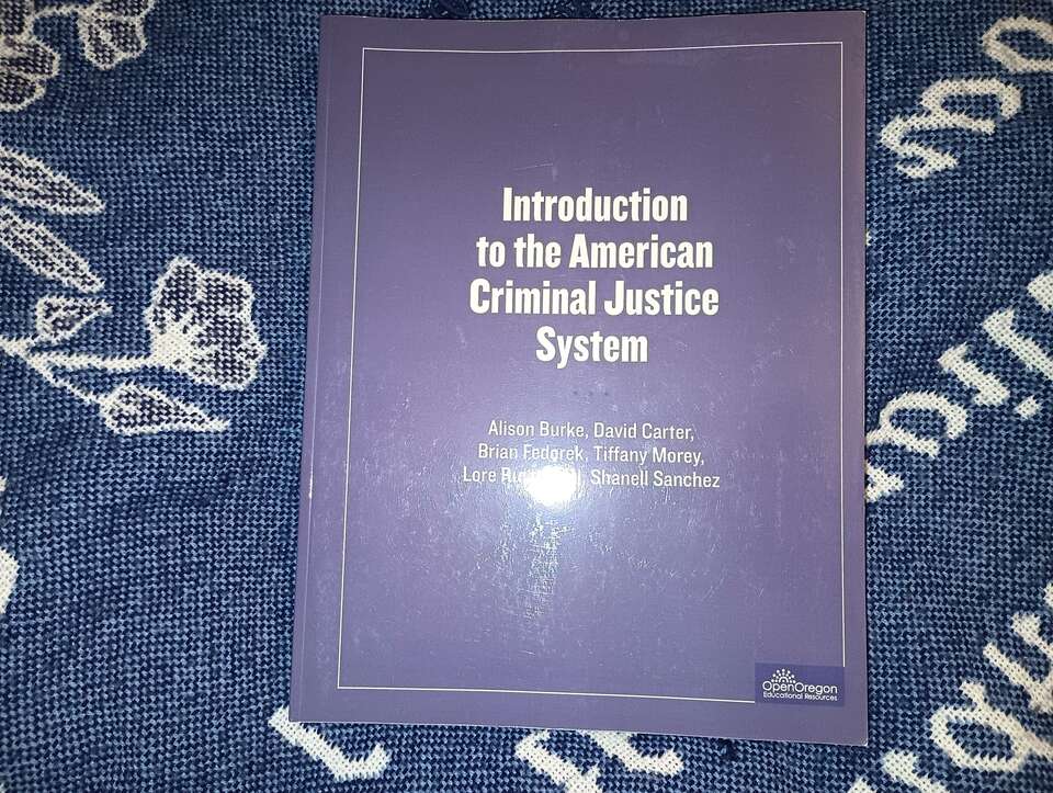 Criminal Justice 1010 course textbook SLCC