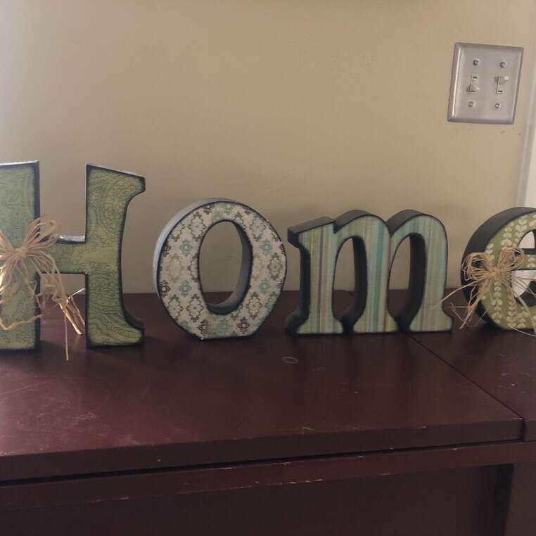 Wooden Home Letters