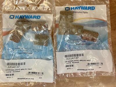 NEW - Hayward Pool Cleaner Replacement CORK Pool Shoes - 2 SETS - See Photos