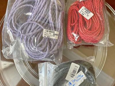 NEW - 23 Meters/Yards of Braided Faux Leather - Red - Lavender - Black - 4 Crafts -