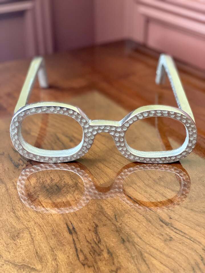 Designer 3 Hands Corp Large/Heavy Elton John Glasses - Great Decorator Piece Very Unique - C ALL PICS